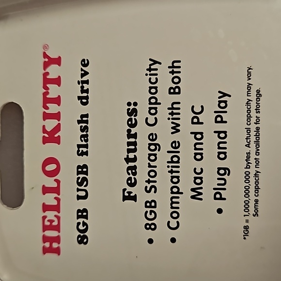 HELLO KITTY 8GB USB flash drive McD's #8 LED watch needs new battery 2008 Sanrio - Picture 3 of 7